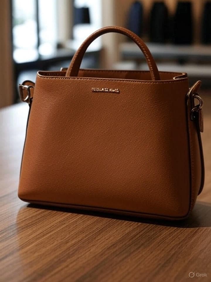 شنطة يد جلد طبيعي