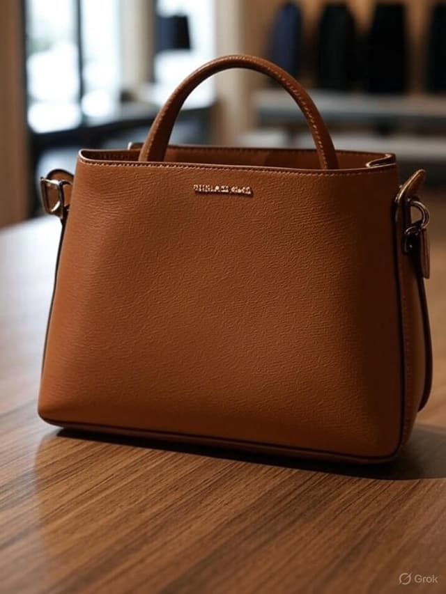 شنطة يد جلد طبيعي